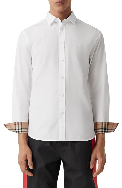 burberry men's button up shirt